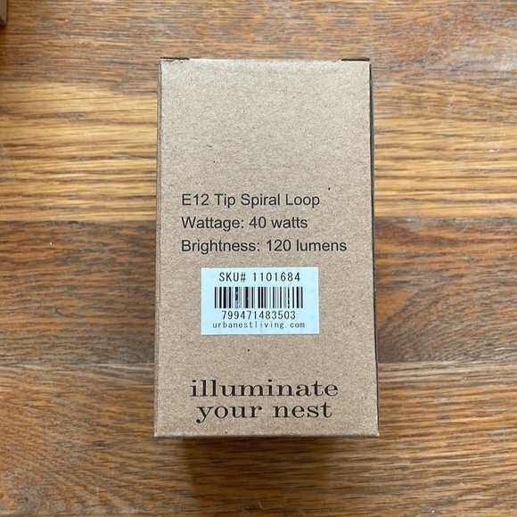 NWT Urbanest ST58 Edison Bulb with E12 Candelabra base - Set of 5 - Picture 3 of 9